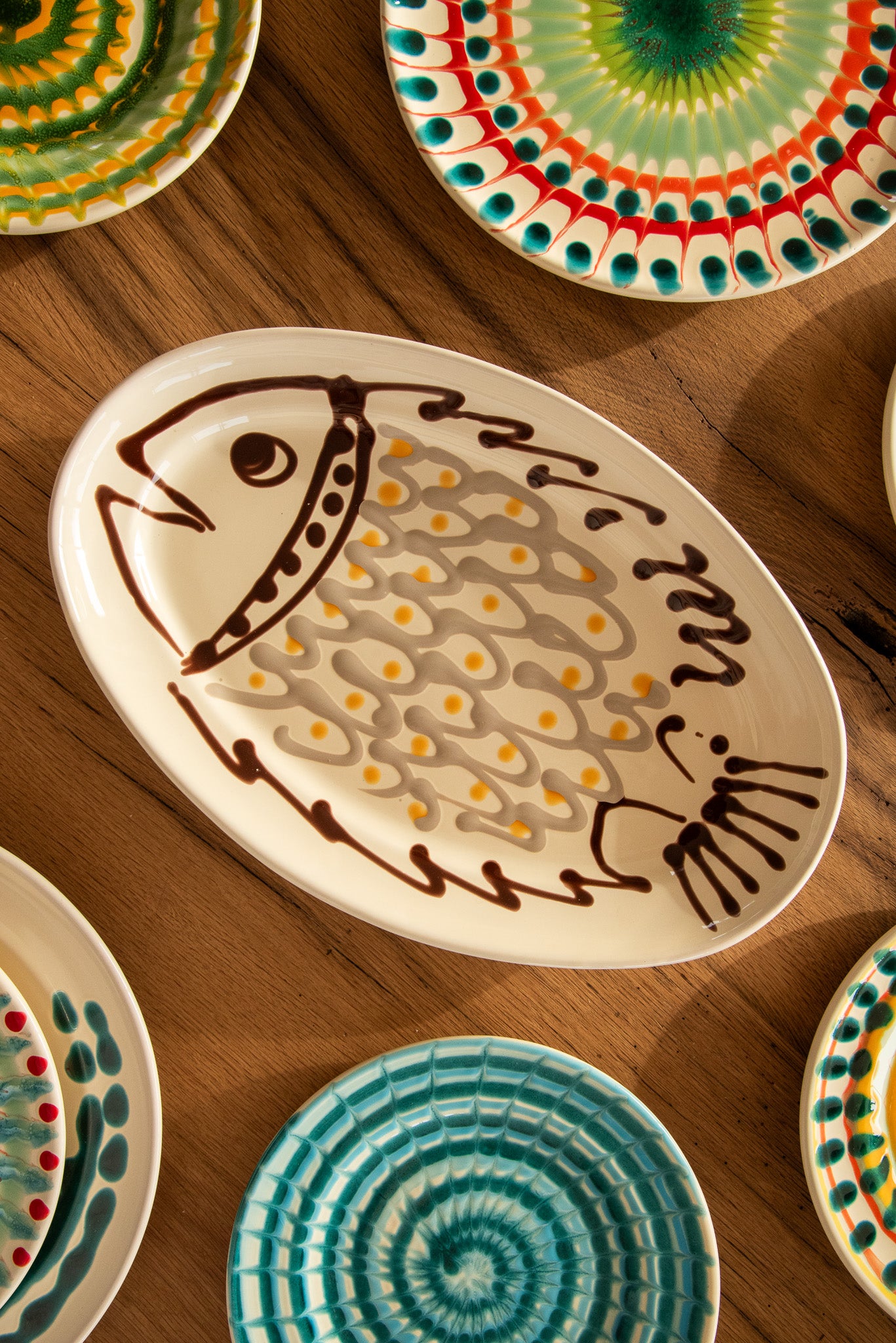 Oval Plate Fish 35 cm