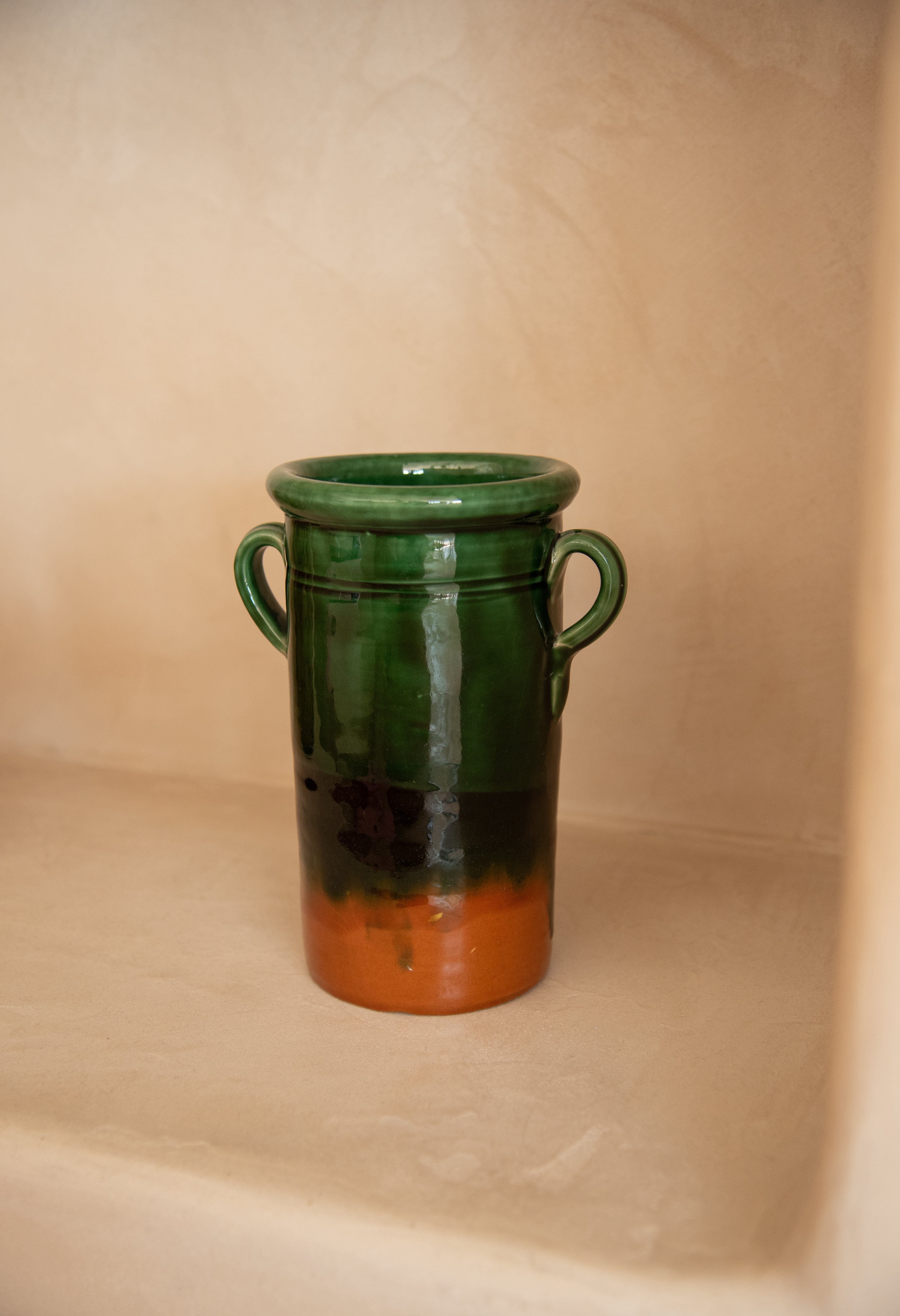 Vase Green/Terracotta